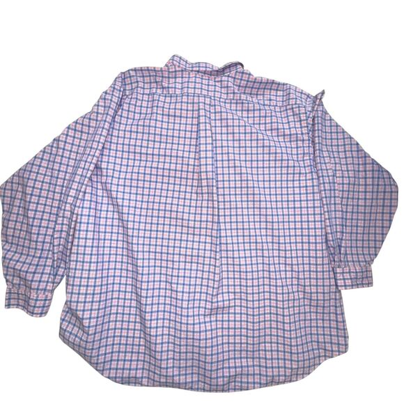 EUC Men's Ralph Lauren Button Up Shirt Mens 4XB Pink Blue Check Long Sleeve - Picture 2 of 4